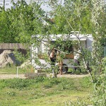 At a kiosk next to the road