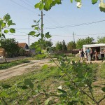 At a kiosk next to the road