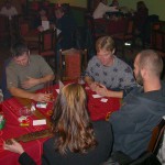 A bet with friends at a bar