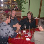 A bet with friends at a bar