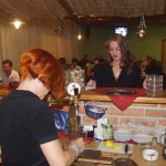 A bet with friends at a bar