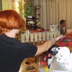 A bet with friends at a bar