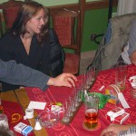 A bet with friends at a bar