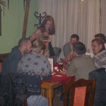 A bet with friends at a bar