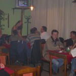 A bet with friends at a bar