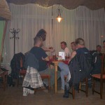 A bet with friends at a bar