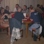 A bet with friends at a bar