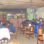 A bet with friends at a bar