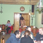 A bet with friends at a bar