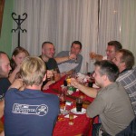 A bet with friends at a bar