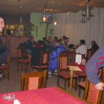 A bet with friends at a bar