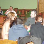 A bet with friends at a bar