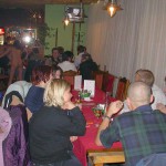 A bet with friends at a bar