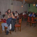 A bet with friends at a bar