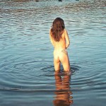 On and in a partly frozen lake