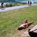 At the shores of a lake