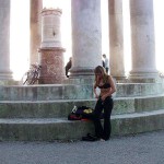 At a touristic viewpoint