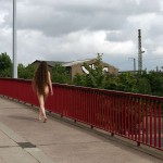 At and around a train station