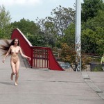 At and around a train station