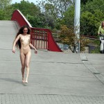 At and around a train station