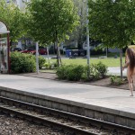 At and around a train station