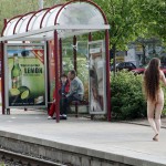 At and around a train station