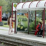 At and around a train station