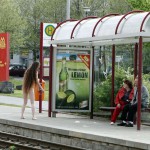 At and around a train station