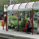 At and around a train station