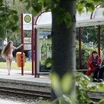 At and around a train station