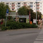 At and around a train station