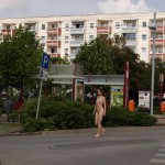 At and around a train station