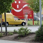 At and around a train station