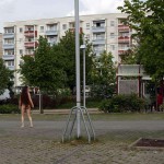 At and around a train station