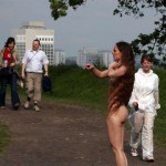 At a castle overlooking the city