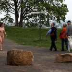 At a castle overlooking the city