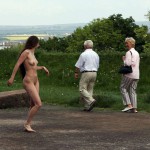 At a castle overlooking the city