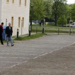 At a castle overlooking the city