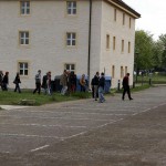 At a castle overlooking the city