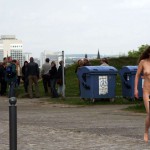 At a castle overlooking the city