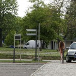 At a castle overlooking the city