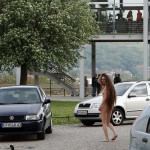 At a castle overlooking the city