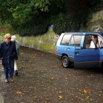 Next to a road in a shop