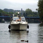 Next to a road in a shop