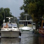 Next to a road in a shop