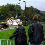 Next to a road in a shop