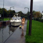 Next to a road in a shop