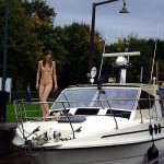 Next to a road in a shop