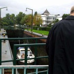 Next to a road in a shop