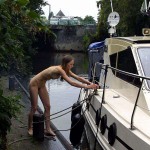 Next to a road in a shop